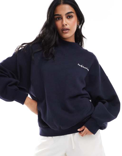 Polo Ralph Lauren - Felpa blu navy con logo piccolo