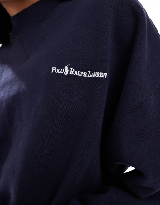 Polo Ralph Lauren - Felpa blu navy con logo piccolo, 3 di 4