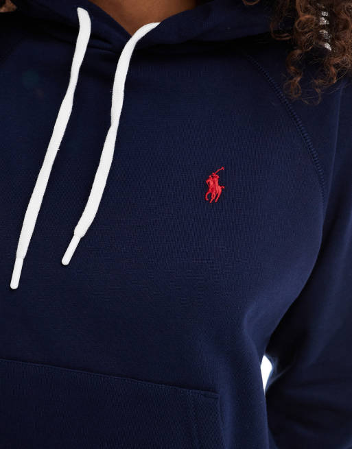 Polo Ralph Lauren - Felpa con cappuccio blu navy a maniche lunghe , 2 di 4