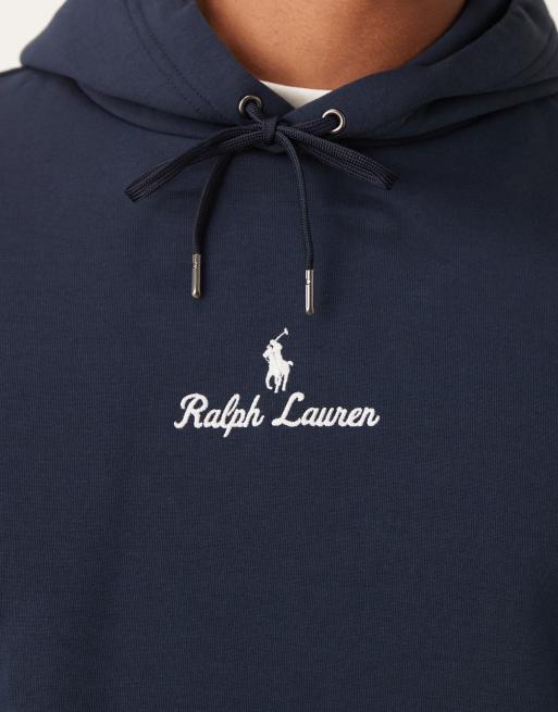 Polo Ralph Lauren - Felpa con cappuccio blu navy a maniche lunghe, 5 di 5