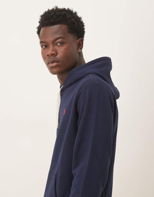 Polo Ralph Lauren - Felpa con cappuccio blu navy con logo, 4 di 5