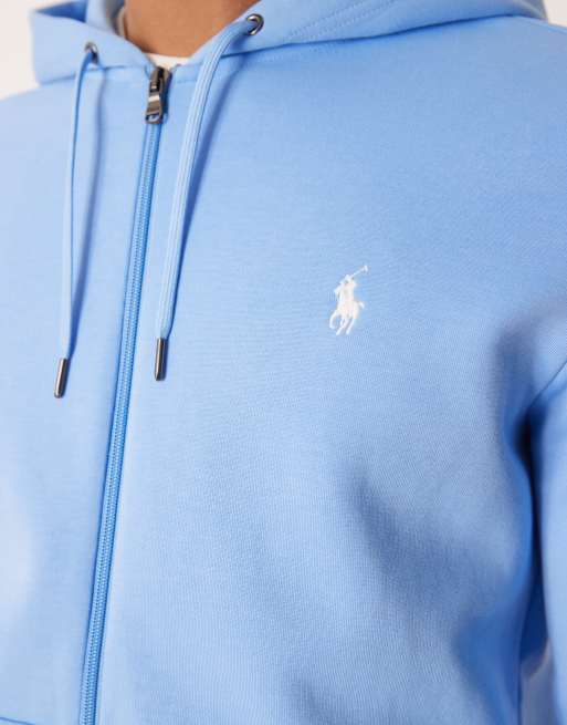 Polo Ralph Lauren - Felpa con cappuccio e zip blu con logo, 3 di 5