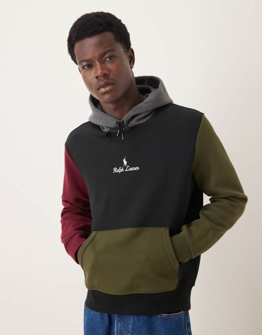 Polo Ralph Lauren - Felpa con cappuccio multicolore a maniche lunghe