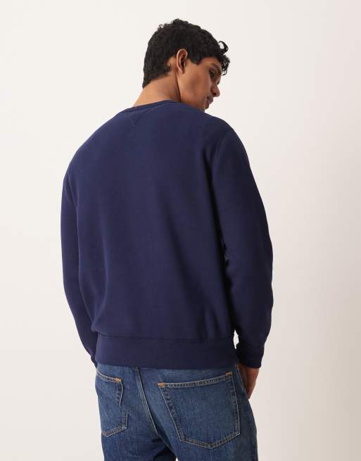 Polo Ralph Lauren - Felpa girocollo blu navy con logo, 4 di 5