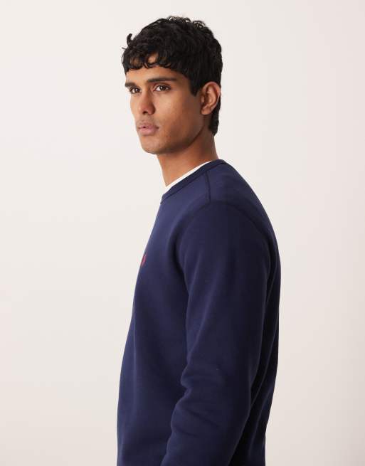 Polo Ralph Lauren - Felpa girocollo blu navy con logo, 5 di 5