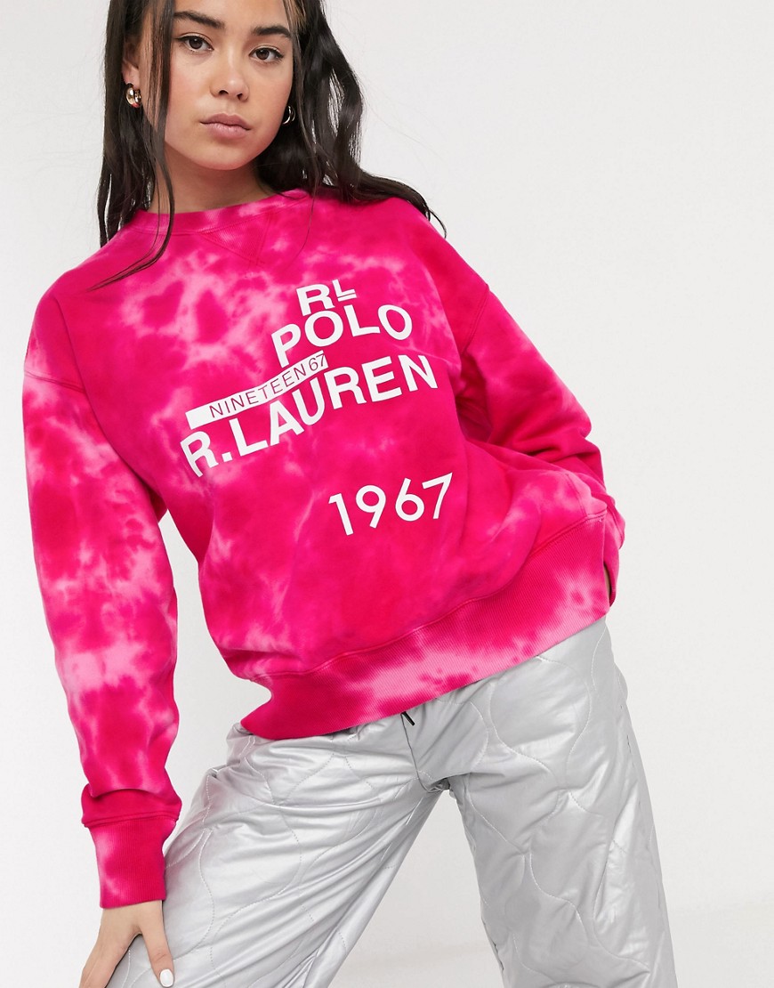 Polo Ralph Lauren - Felpa tie-dye-Rosa