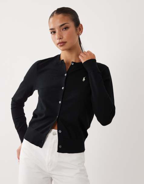 Polo Ralph Lauren - Fijngebreid vest met icoonlogo in zwart - view 1