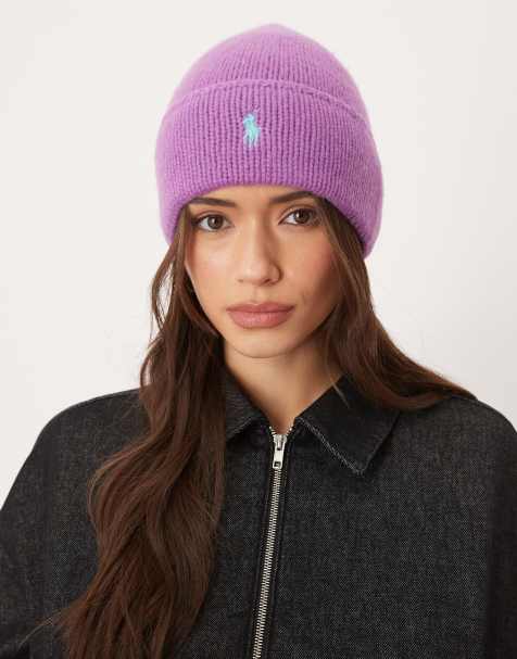 Polo Ralph Lauren – Fioletowa czapka beanie z logo Pony - view 1