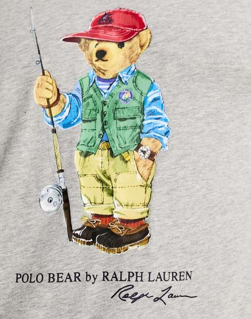 Polo bear fishing store t shirt