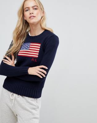 Polo Ralph Lauren Flag Logo Jumper | ASOS