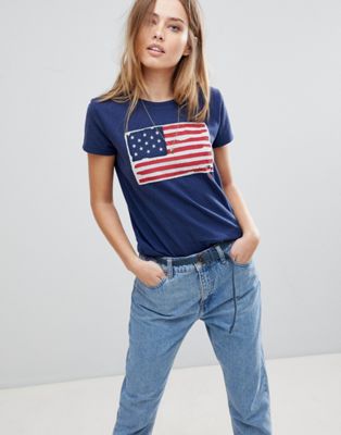 Polo Ralph Lauren Flag Logo T-Shirt | ASOS