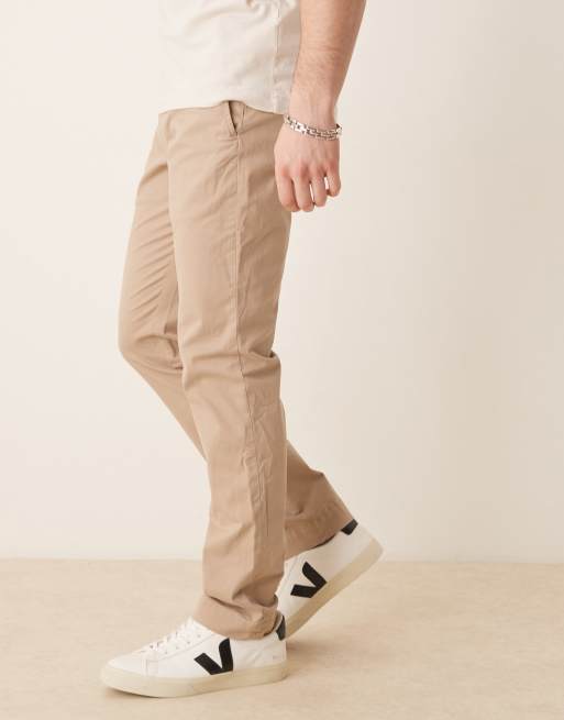 Polo Ralph Lauren flat front slim fit chino in khaki tan, 3 of 5