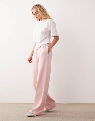 Polo Ralph Lauren - Fleece-Jogginghose in Rosa mit Pony-Logo und weitem Bein