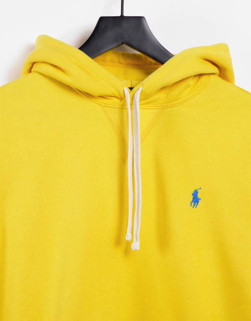 Polo Ralph Lauren fleece player logo hoodie in yellow | ASOS