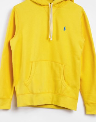 yellow polo hoodie