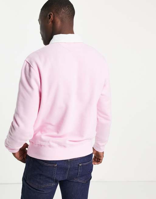 Pull rose pale discount homme