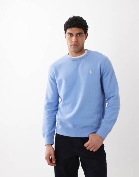Polo Ralph Lauren – Fleece-Sweatshirt in Hellblau mit Logosymbol - view 1