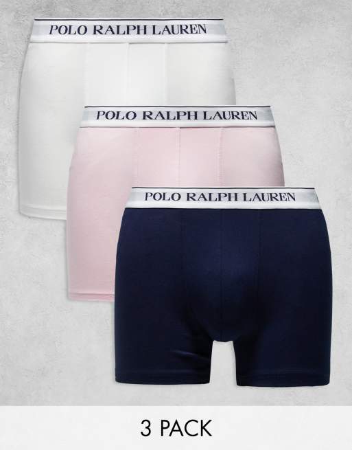 Polo Ralph Lauren – Flerfärgade trunks med logga på midjebandet, 3-pack
