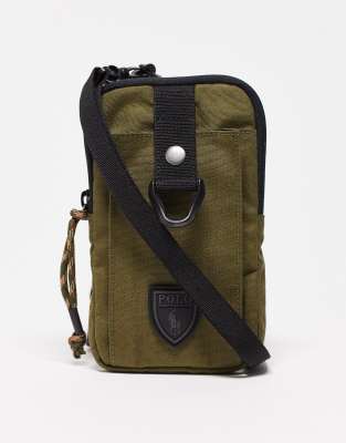 Polo Ralph Lauren Flight Bag In Olive Green With Logo ModeSens