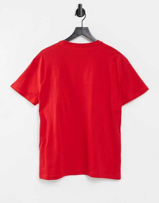 Polo Ralph Lauren front box player logo classic oversized fit t-shirt in red