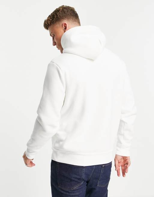 White polo cheap fleece hoodie