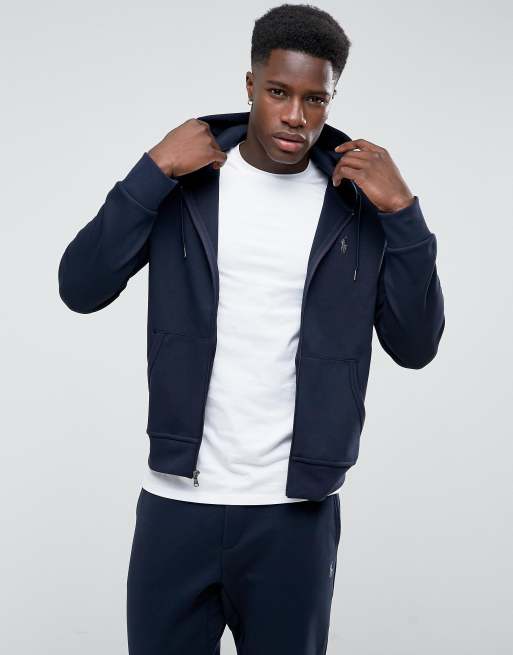 Navy ralph best sale lauren zip hoodie