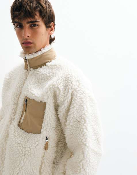 Polo Ralph Lauren full zip sweatshirt in cream and beige - view 1