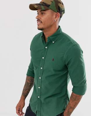 ralph lauren garment dyed oxford shirt