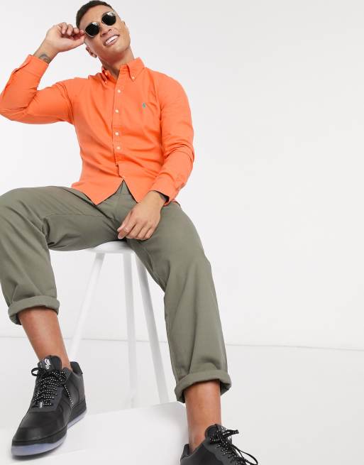 Orange Oxford Shirt