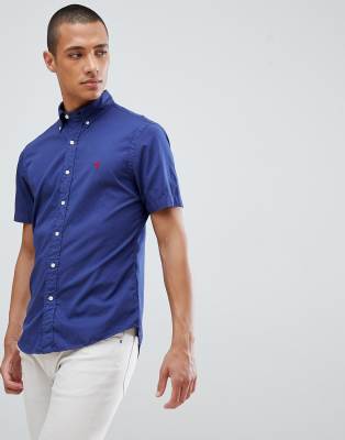 polo button down short sleeve shirts