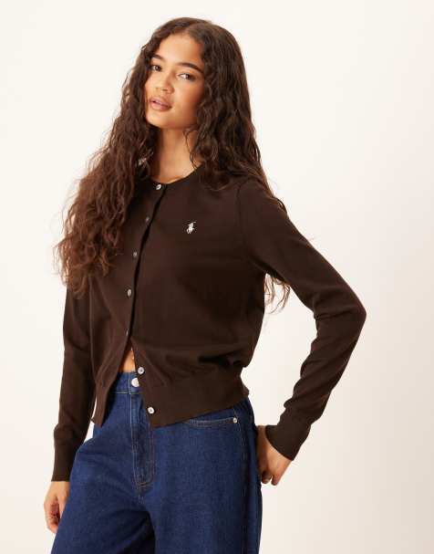 Polo Ralph Lauren - Gebreid vest in chocoladebruin - view 1