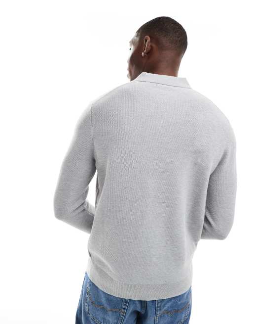 Polo Ralph Lauren Gebreide katoenen slim-fit polo met icoonlogo