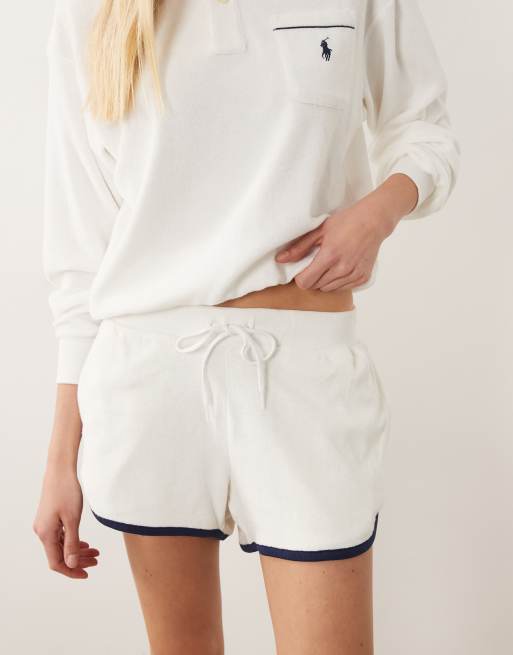 Polo Ralph Lauren - Gebreide sportshort in wit, 3 van 5
