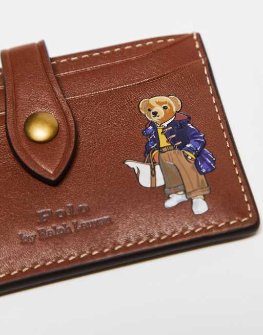 Polo Ralph Lauren – Geldbörse in Braun mit Bär-Logo, 4 von 4