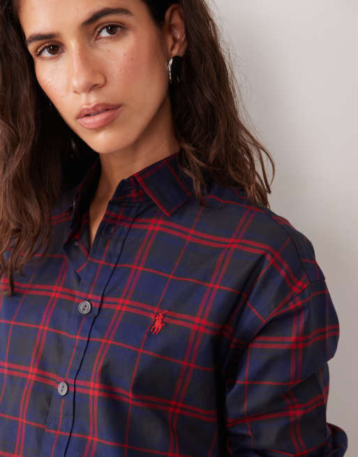 Polo Ralph Lauren geruit overhemd in rood en zwart, 4 van 4