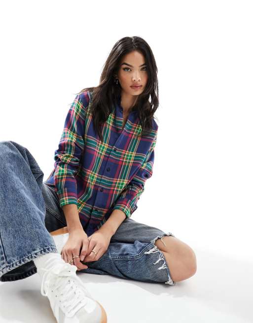 Polo Ralph Lauren - Geruit overhemd van flanel met icoonlogo in multi