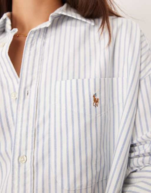 Polo Ralph Lauren - Gestreept overhemd in blauw en wit, 2 van 4