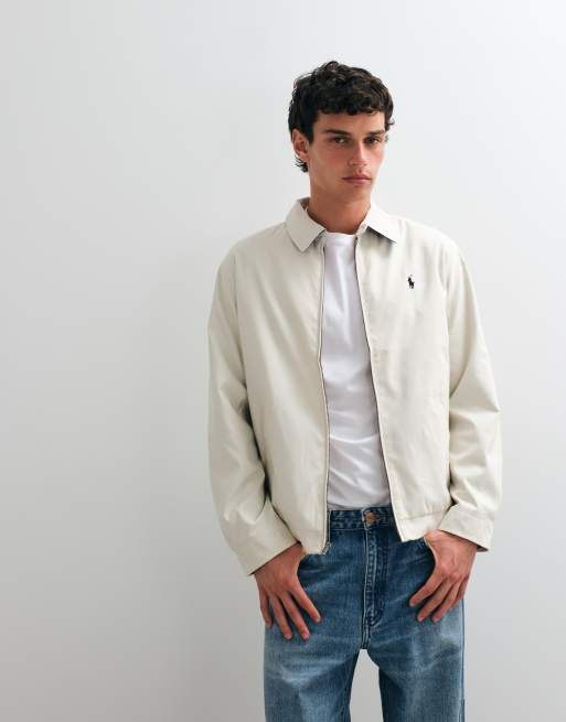 Polo Ralph Lauren - Giacca a vento color pietra foderata con logo iconico, 5 di 5