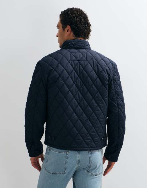 Polo Ralph Lauren giacca a vento trapuntata con logo icon in blu navy, 4 di 5