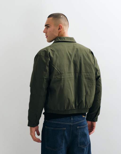 Polo Ralph Lauren giacca harrington trapuntata con logo icon in khaki, 5 di 5