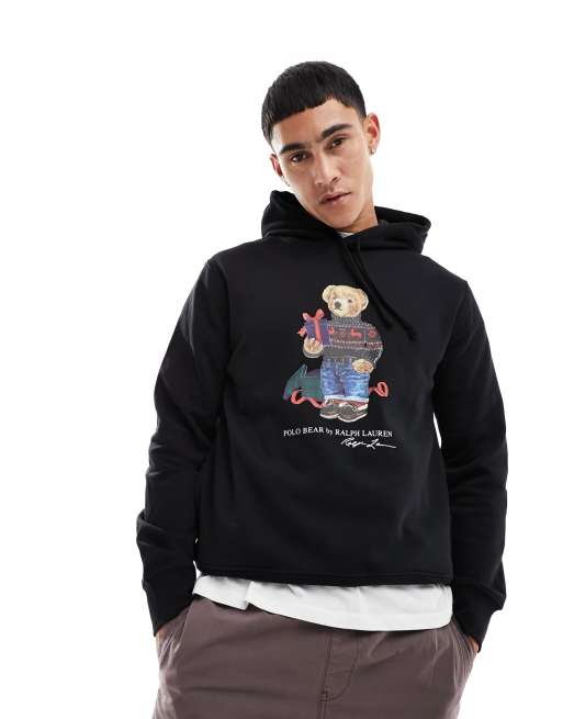 Black sweatshirt with Polo Bear print brand POLO RALPH LAUREN —  /en