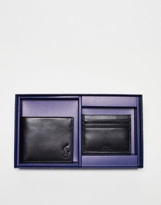 Polo Ralph Lauren gift box leather cardholder and wallet