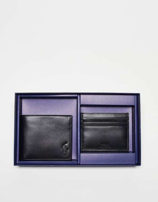 Polo Ralph Lauren gift box leather cardholder and wallet | ASOS