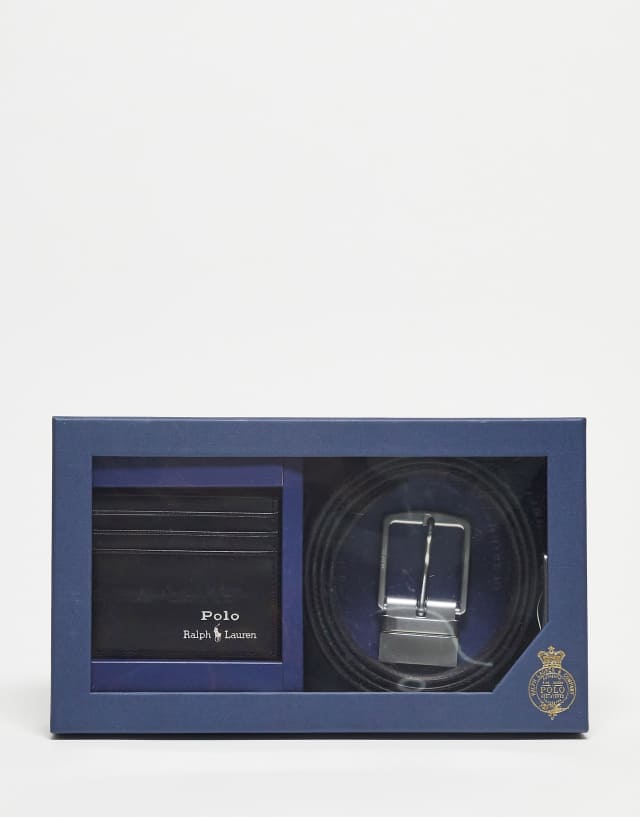 Polo Ralph Lauren gift box with cardholder and belt