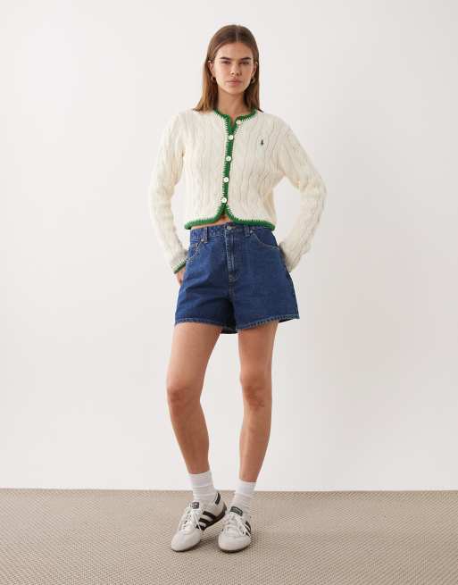 Polo Ralph Lauren - Gilet à bords contrastants - Crème, 3 de 4