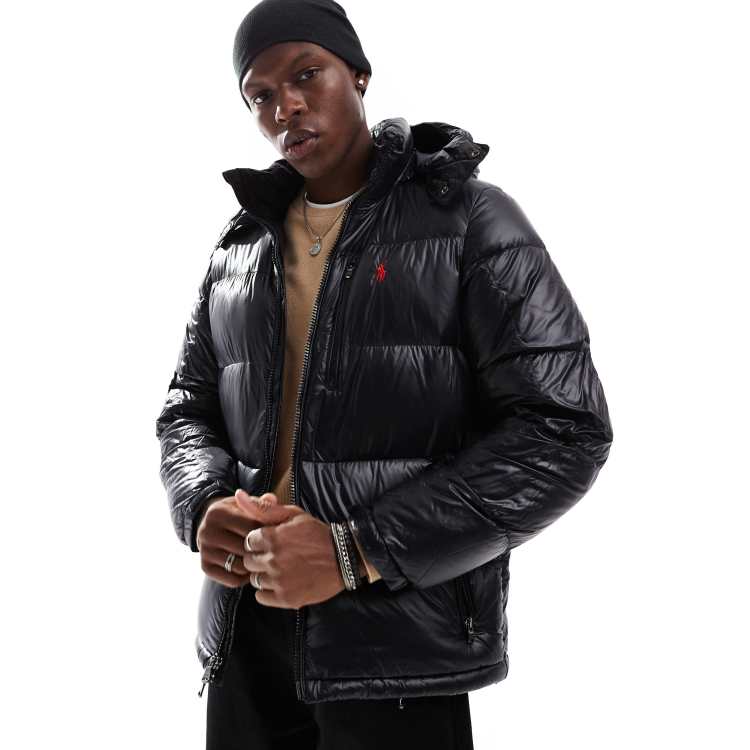 Polo Ralph Lauren Glanzend puffer jack met donsvulling en