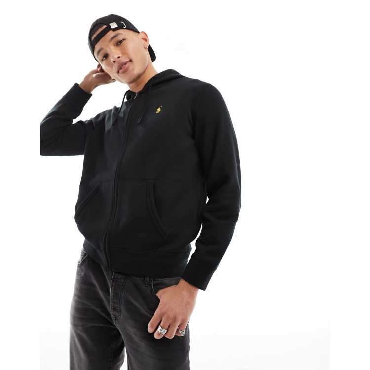 Ralph lauren full on sale zip hoodie black