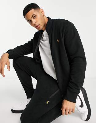 black and gold polo jacket