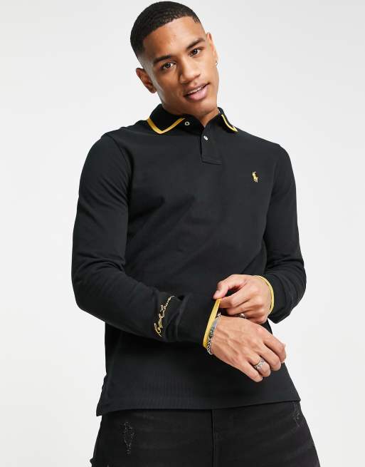 Black and gold store ralph lauren shirt