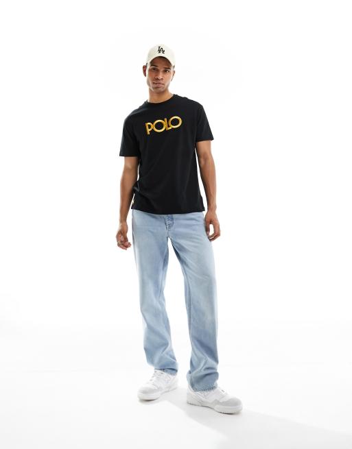 Gold polo t outlet shirt